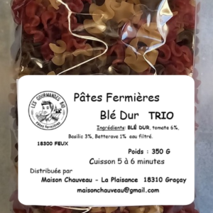 Pâtes fermières trio au blé dur