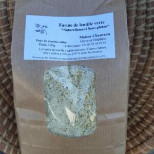 Farine de lentilles vertes