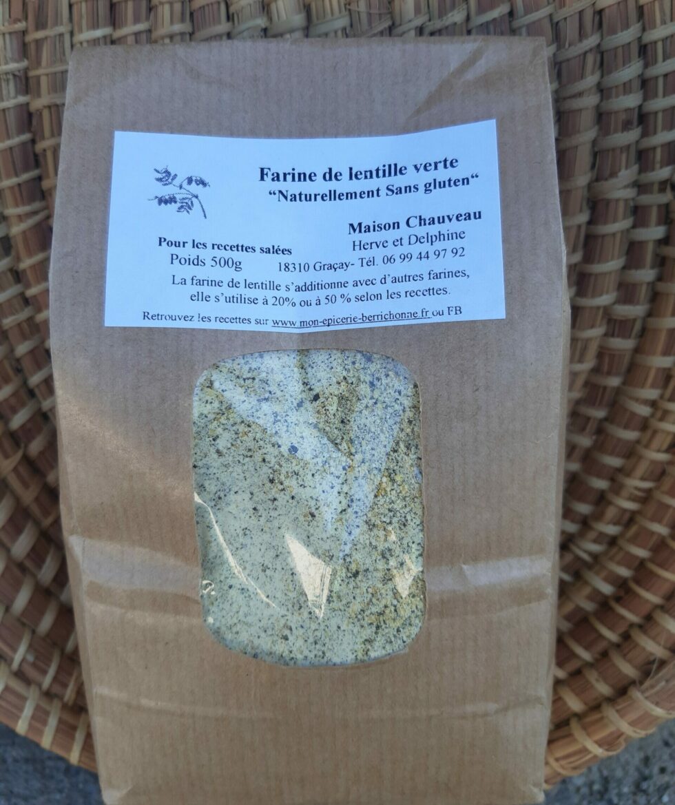 Farine de lentilles vertes