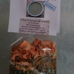 Préparation soupe de lentilles & légumes