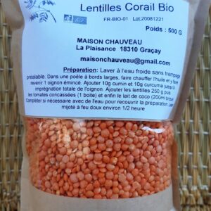 Lentilles Corail Berrichonne